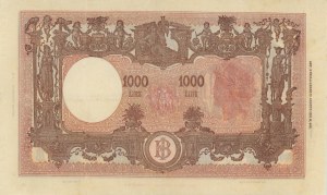 Italian Banknotes - ITALY 1000 Lire Barbetti Large M B.I. 09-06...