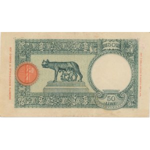 Italian Banknotes - ITALIA COLONIE A.O.I 50 Lire 1939 Gig. AOI 1B...