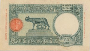 Italian Banknotes - ITALY COLONIES A.O.I 50 Lire 1939 Gig. AOI 1B...