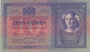 Foreign Banknotes - AUSTRIA 10 Kronen 1904 pick#9...