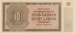 Foreign Banknotes - BOEMIA AND MORAVIA 10 Korun 1942 Specimen pick#...