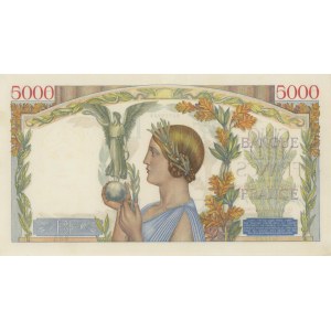 Foreign Banknotes - FRANCIA 5000 Francs 18-03-1943 pick#97a Forel...