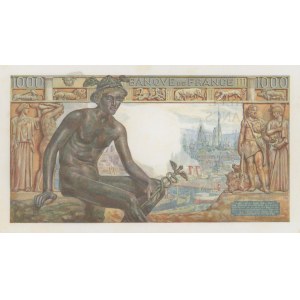Foreign Banknotes - FRANCIA 1000 Francs 28-01-1943 pick#102...