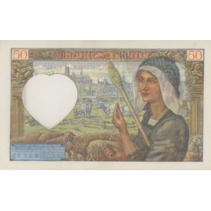 Foreign Banknotes - FRANCE 50 Francs 18-12-1941 pick#93 Light ...
