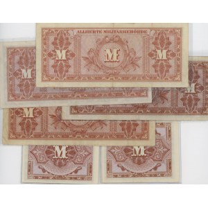 Foreign Banknotes - GERMANIA 1944 Occupazione Alleata: Lotto di 6...