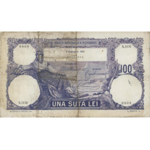 Foreign Banknotes - ROMANIA 100 Lei 1921 pick#21a...