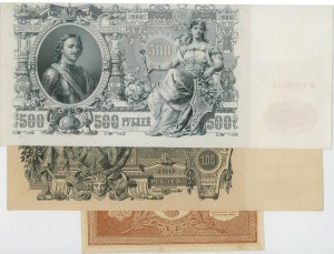 Foreign Banknotes - RUSSIA 1898-1912 lot of 3 banknotes from 1 to ...