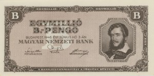 Foreign Banknotes - HUNGARY 1,000,000 B Pengo pick#134...