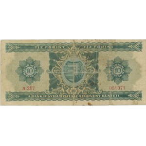 Foreign Banknotes - UNGHERIA 10 Forint 1946 pick#159a rara...