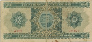 Foreign Banknotes - HUNGARY 10 Forint 1946 pick#159a rare...