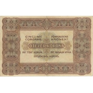 Foreign Banknotes - UNGHERIA 5000 Korona 1920 pick#67 Taglietti...
