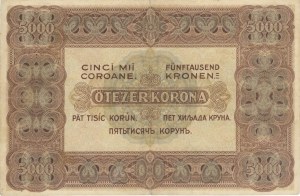 Foreign Banknotes - HUNGARY 5000 Korona 1920 pick#67 Cuts...