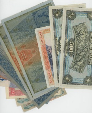 Foreign Banknotes - LOT of 12 banknotes (Austria, Greece and Spag...