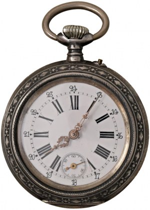 Watches - Pocket watch with double silver case...
