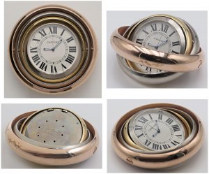 Watches - CARTIER -Watch- Trinity. Triple ring inlaid...