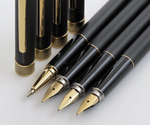 Pens - AURORA -Batch of 4 Pens- No.3 Fountain Pens; ...