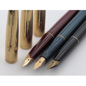 Pens - PARKER -Lotto di 3 Penne Stilografiche- Corpi...