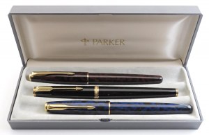 Pens - PARKER -Batch of 3 Fountain Pens- Bodies...