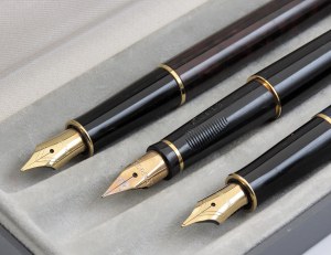 Pens - PARKER -Batch of 3 Fountain Pens- Bodies...