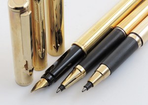 Pens - PARKER -Batch of 3 Pens- No.1 Fountain Pen and ...