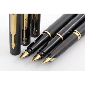 Pens - PARKER -Lotto di 3 Penne Stilografiche- Corpi...