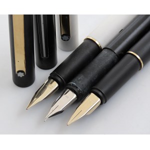 Pens - MONTBLANC -Lotto di 3 Penne Stilografiche vin...