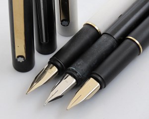 Pens - MONTBLANC -Lot of 3 Fountain Pens vin...