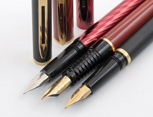 Pens - WATERMAN -Batch of 3 Fountain Pens- No.1...