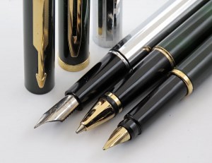 Pens - WATERMAN -Batch of 3 pens- No.2 Fountain Pens...