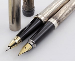 Pens - SILVER PENS -Lot of 2 Pens- Body and c...