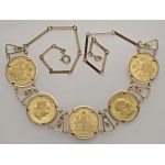 Jewelry with coins - AUSTRIA Compound jewel with 4 specimens of the D...
