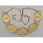 Jewelry with coins - AUSTRIA Compound jewel with 4 specimens of the D...