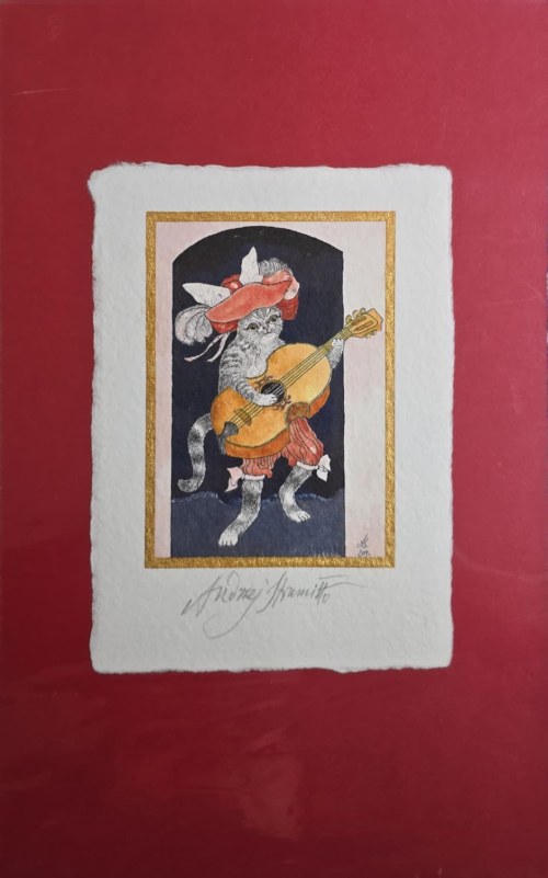 Andrzej Strumiłło (1927-2020), Kot z gitarą