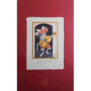 Andrzej Strumiłło (1927-2020), Il gatto con la chitarra
