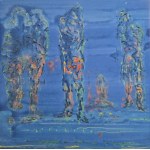 Andrzej Dziubek, pseudonym Nebb (b. 1954), Creatures (ceramic tile, souvenir from the opening, signed by the artist)
