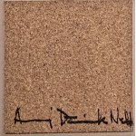 Andrzej Dziubek, pseudonym Nebb (b. 1954), *The West in Stavanger* (ceramic tile, souvenir from the opening, signed by the artist)