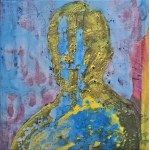 Andrzej Dziubek, pseudonym Nebb (b. 1954), Bust (ceramic tile, souvenir from the opening, signed by the artist)