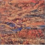 Andrzej Dziubek, pseudonym Nebb (b. 1954), Landscape (ceramic tile, souvenir from the opening, signed by the artist)