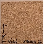 Andrzej Dziubek, pseudonym Nebb (b. 1954), Landscape (ceramic tile, souvenir from the opening, signed by the artist)