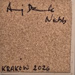 Andrzej Dziubek, pseudonym Nebb (b. 1954), Landscape, Decomposition (ceramic tile, souvenir from the opening, signed by the artist)