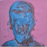 Andrzej Dziubek, pseudonym Nebb (b. 1954), *Face* (ceramic tile, souvenir from the opening, signed by the artist)