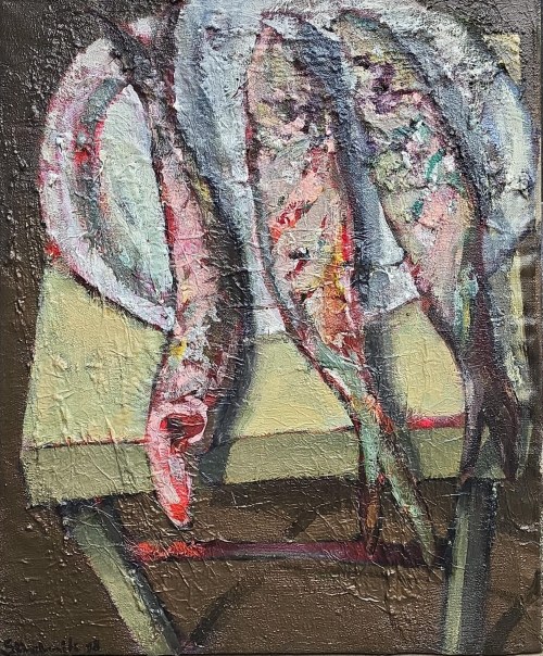 Piotr Strelnik (ur. 1956), Martwa natura z rybami, 1998
