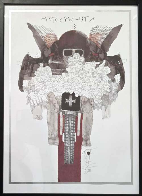 Andrzej Strumiłło (1927-2020), Motocyklista 13 (z cyklu Motocykliści), 2011
