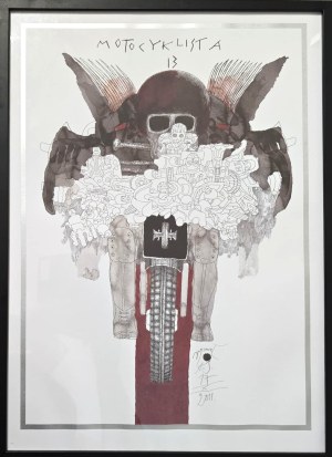 Andrzej Strumiłło (1927-2020), Motocyklista 13 (z cyklu Motocykliści), 2011