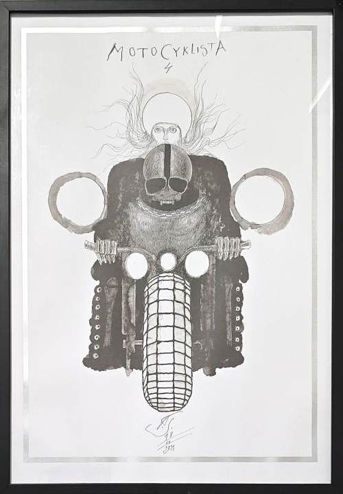 Andrzej Strumiłło (1927-2020), Motocyklista 4 (z cyklu Motocykliści), 2011