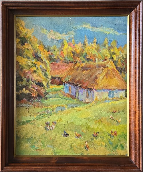 Sławomir Mieleszko (1938-2021), Wiejska chata, 1998