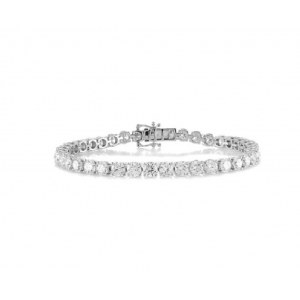 8.90 GR GOLD TENNIS BRACELET WITH 4 CT NATURAL DIAMONDS - 104 BR CLASSIC 14K NAT