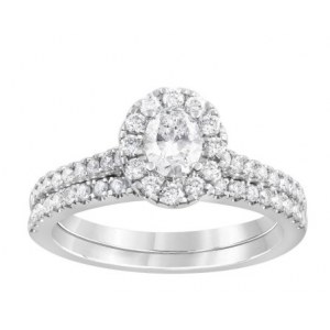 425 LG GOLD RING WITH LAB GROWN DIAMONDS