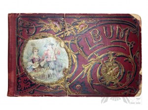 Circa 1910. - In Memory of: An Art Nouveau Memoir Album with Poems and Hand Drawings