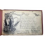Circa 1910. - In Memory of: An Art Nouveau Memoir Album with Poems and Hand Drawings